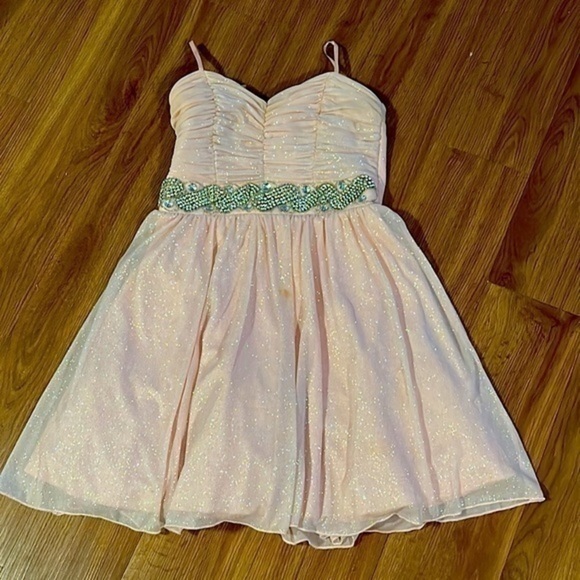 Vintage Sissy Princess Le chateau size 9 mini dress Stretchy Elegant - Picture 3 of 4